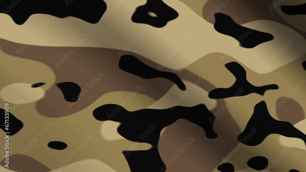 Background animation of looping sand camouflage cloth.