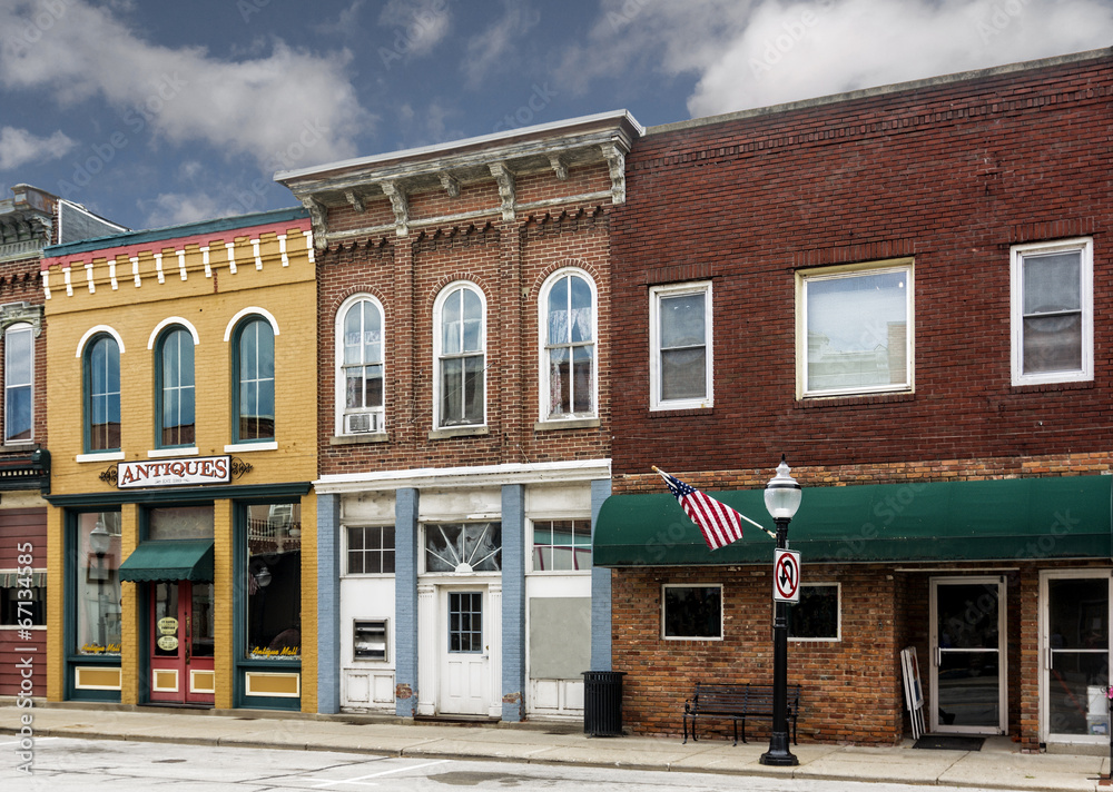 Small Town Main Street Shops