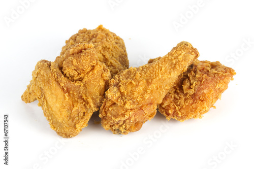 Close up Fresh fried chicken