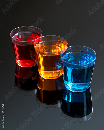 фотографія Abstract shot glasses
