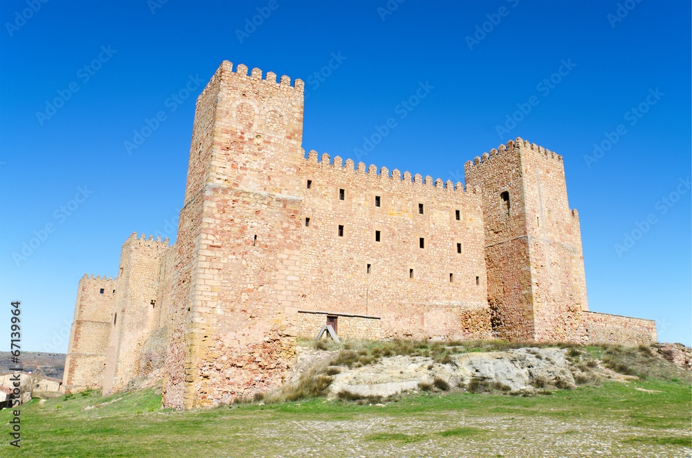 Siguenza castle, old fortress, Guadalajara, Spain.