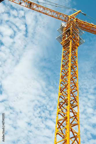 tower crane against the sky