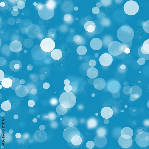 Abstract blue bokeh background