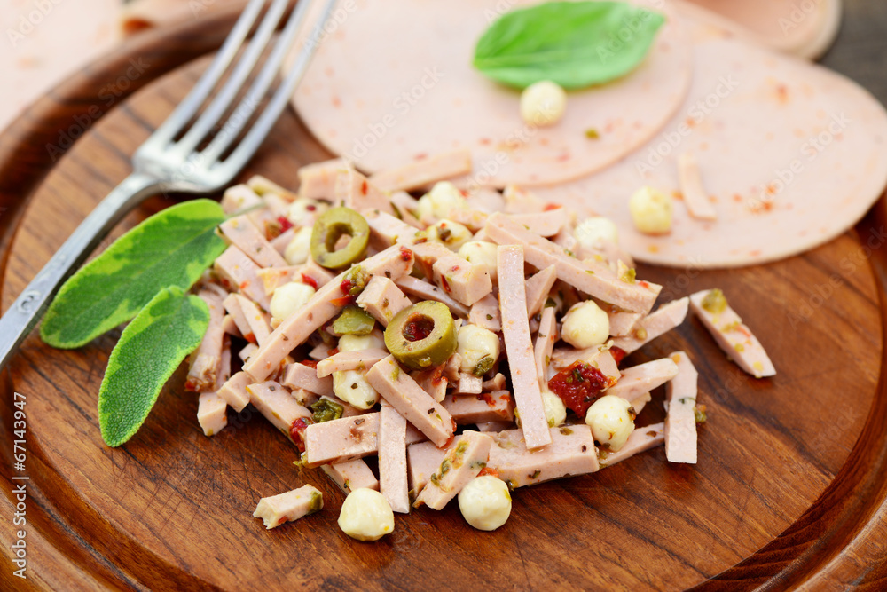 Fototapeta premium Fleischsalat