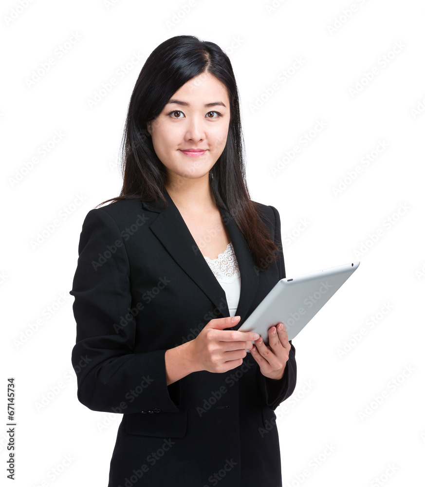 Asian business woman with digital tablet Asian business woman with digital tablet