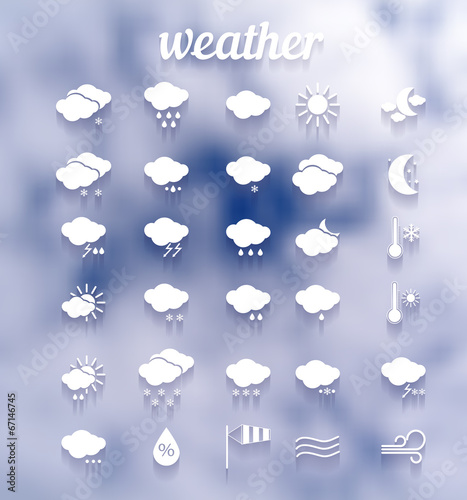 weather icon set .Illustration eps10