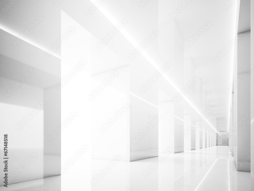 Fototapeta premium empty white interior