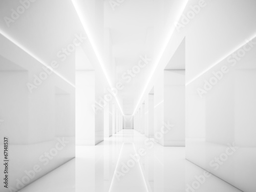 Empty white interior