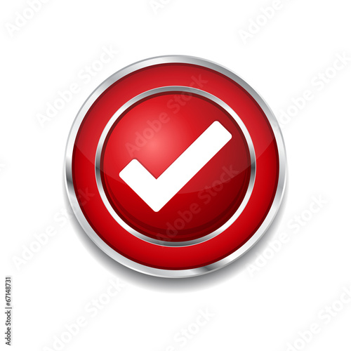 Tick Mark Circular Red Vector Web Button Icon Free Download Tick Mark Circular Red Vector Web Button Icon - GFXLoad