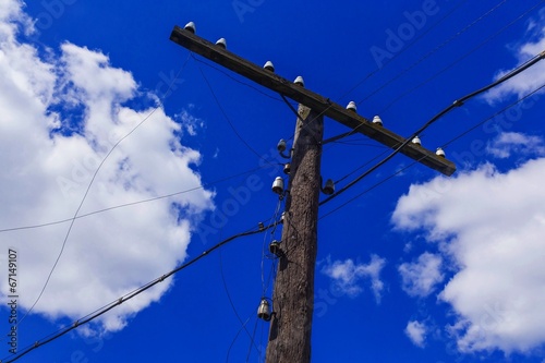 old electric pole