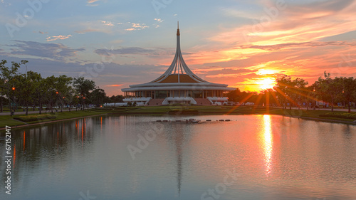 Public park at Suanluang Rama 9, Thailand photo