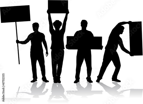 manifestation - a group of people protesting