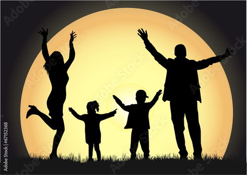 Family silhouettes