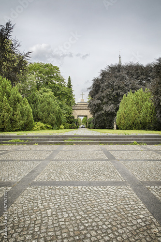 HDR shott, place and entrance of an old cemetery photo