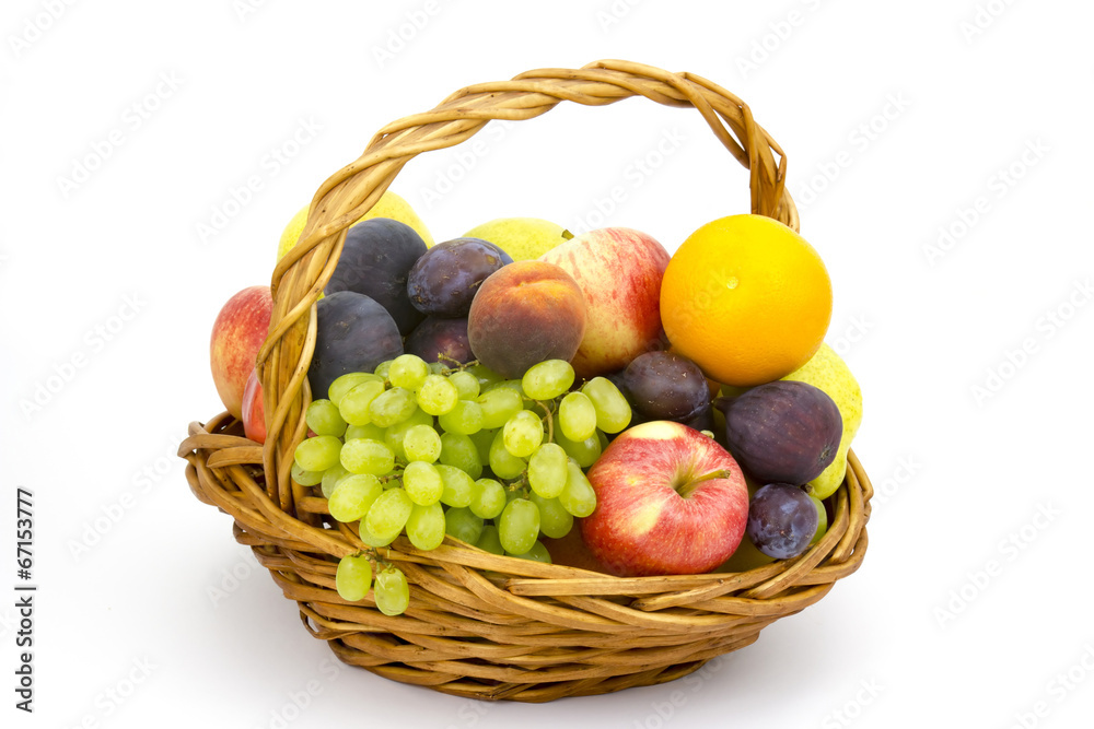 fresh fruits in a basket fresh fruits in a basket