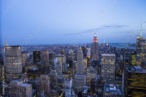 Skyline from Top of the rocks, Manhattan, New-york, USA