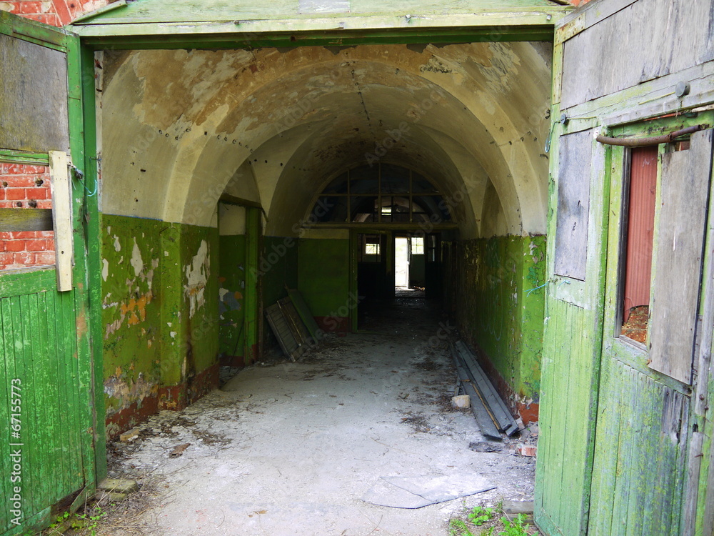 Interior of an abandoned Soviet military base Interior of an abandoned Soviet military base