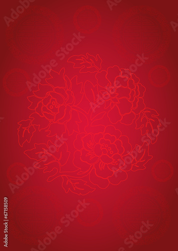 Oriental Chinese pattern background