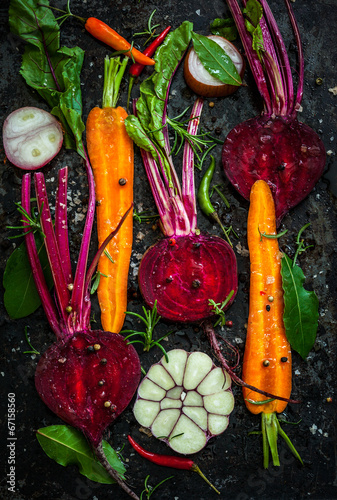 Carrot and beetroot photo