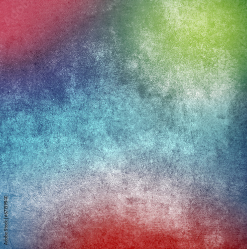 Colorful grunge paint wall background or texture