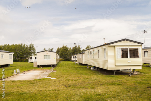 Static caravan holiday homes at U. K. holiday park. © jlcst