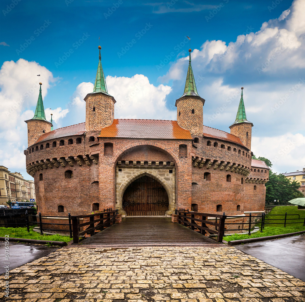 Fototapeta Kraków - historyczne centrum Polski, miasto o starożytności