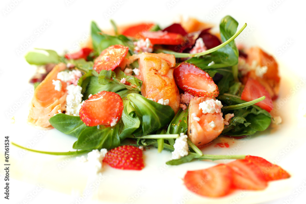 Gourmet salad, food restaurant background Gourmet salad, food restaurant background