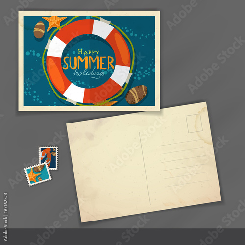 Old Postcard Design, Template