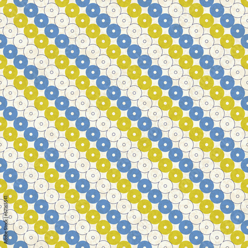 Retro seamless pattern with circles