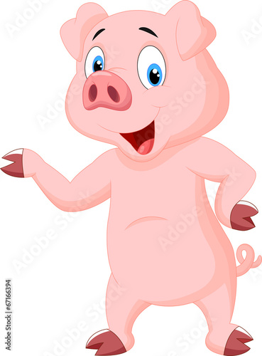 Cute pig cartoon