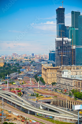 City of Moscow, the Third Ring Road and the business center