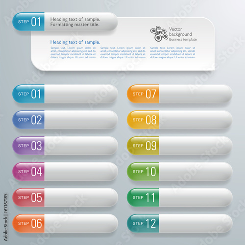 Infographics Web Banner & Label Design