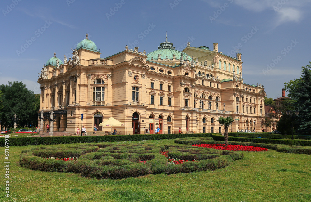 Cracow | National theater | architecture - obrazy, fototapety, plakaty 