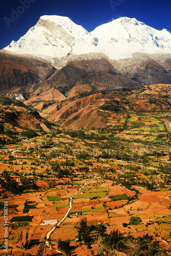 Huascaran Peak (6768m) in Cordiliera Blanca, Peru, South America photo