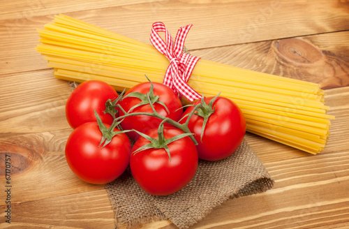 Pasta and tomatoes