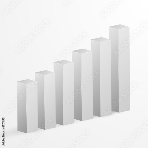 Financial bar graph background. Vector illustration.