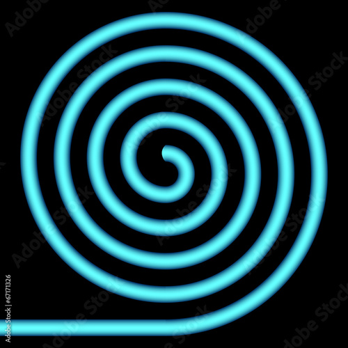 Blue spiral.