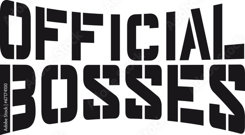 Official Bosses Team Crew Logo