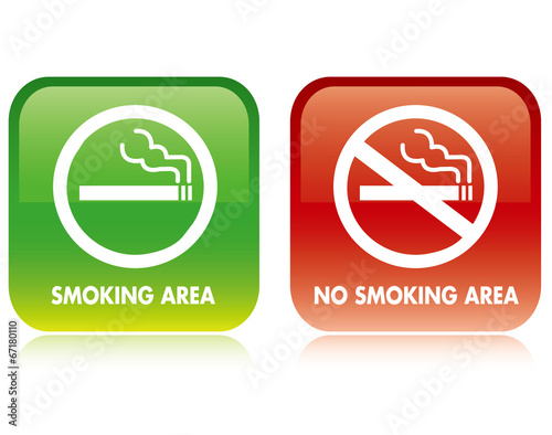 No smoking and Smoking area Vector