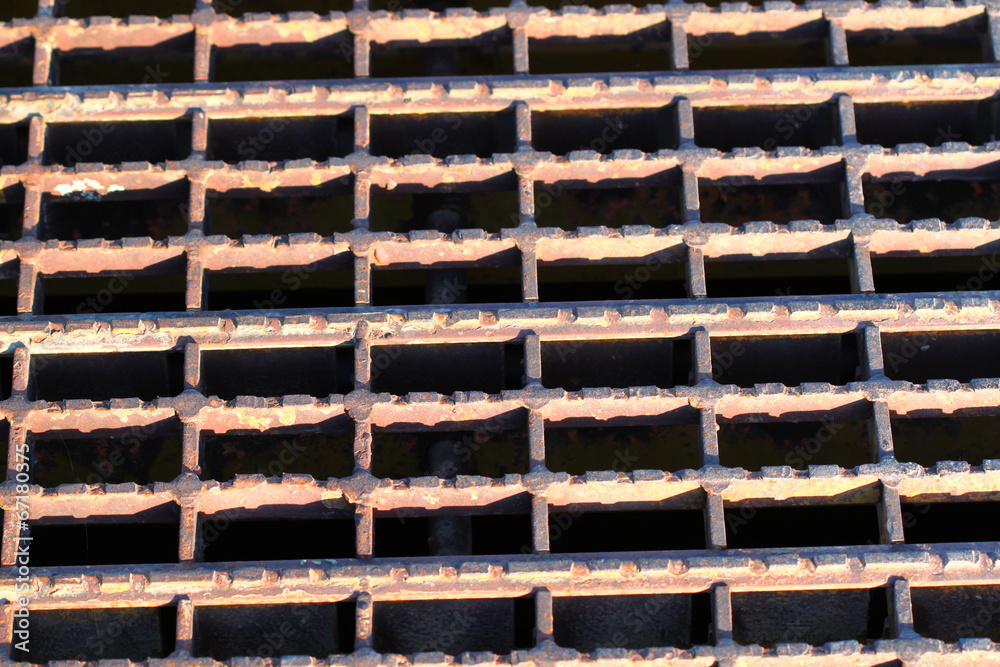 Rusty Grate Background