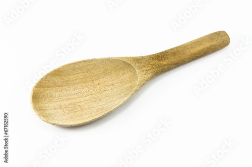 wood ladle isolated