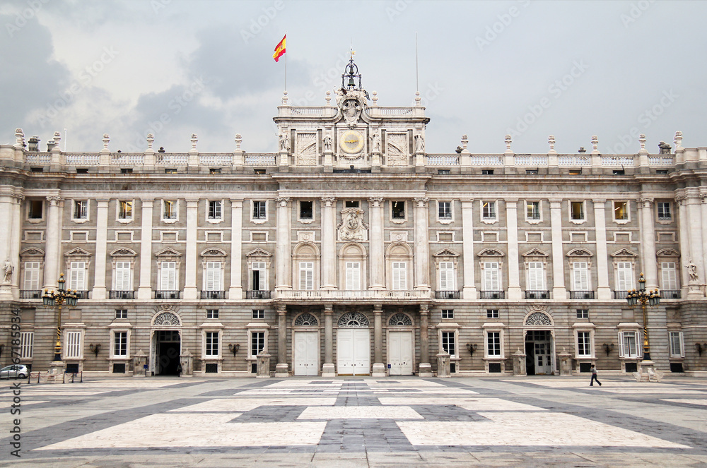 Royal palace in Madrid