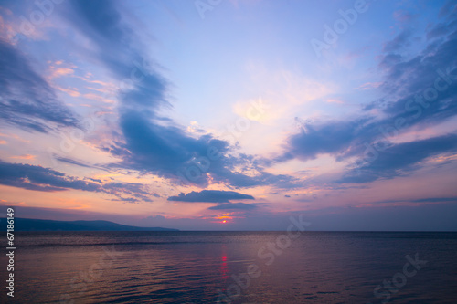 sea ​​sky sunset sunrise