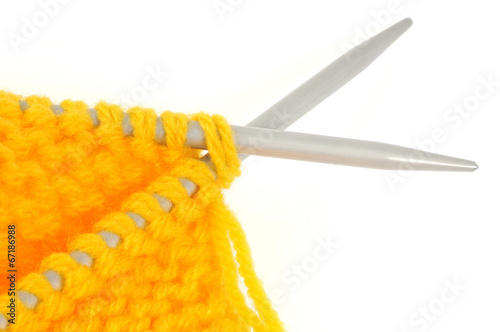Gros plan sur le tricot