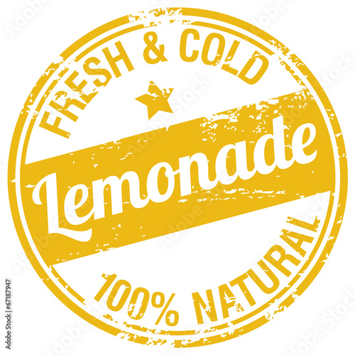 lemonade rubber stamp