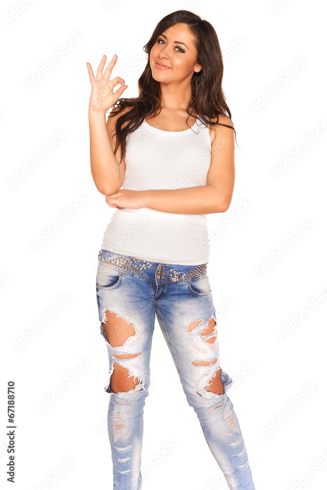 Girl in jeans Girl in jeans