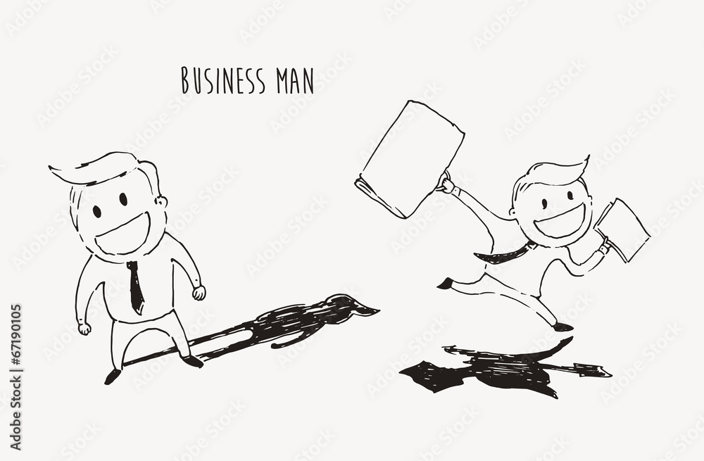 business concept, businessman character vector illustration business concept, businessman character vector illustration
