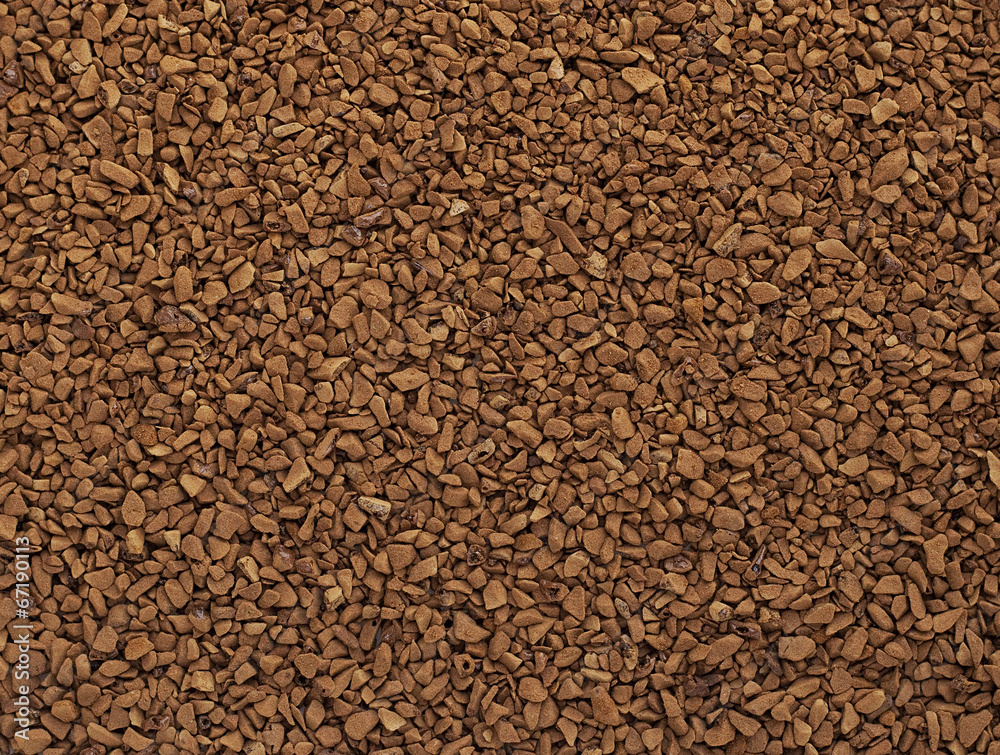 Instant coffee granules background Instant coffee granules background