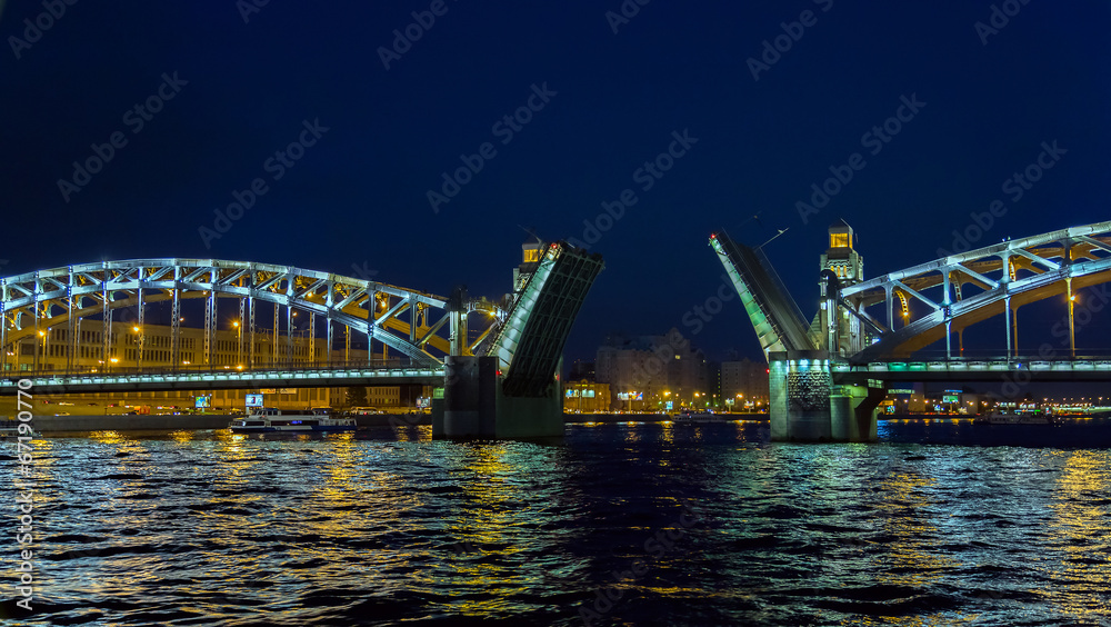 Obraz premium Bridge in the city of St. Petersburg, Russia