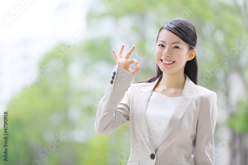 Canvas Print ビジネスウーマン